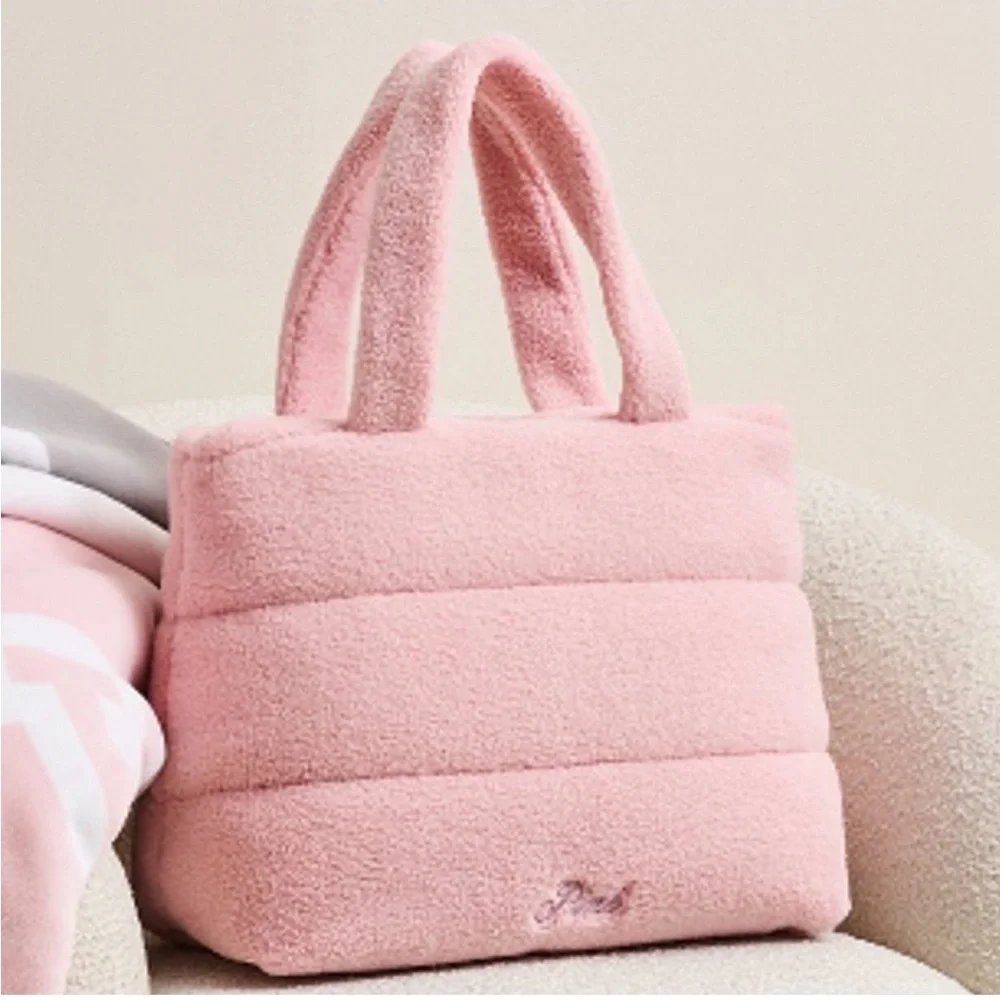 Victoria's Secret Pink Plush Tote Bag - Picture 1 of 5